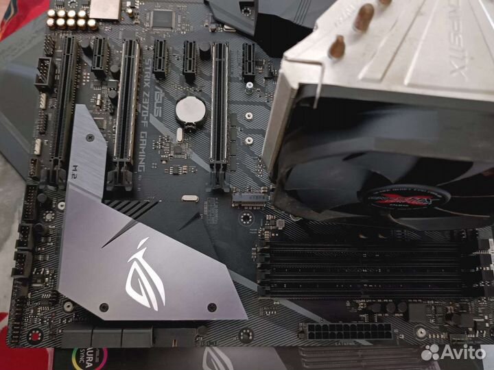 Asus ROG strix Z370-F gaming + 8600К+ охлаждение