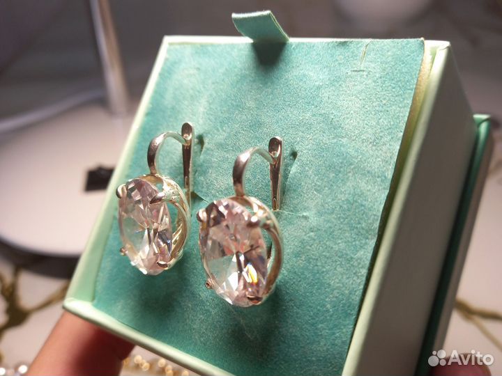 Серьги серебро
