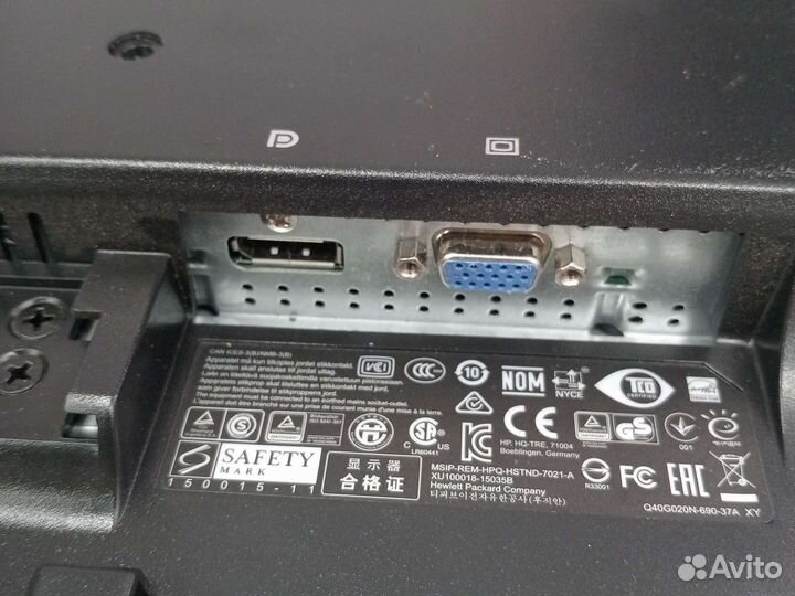 Монитор Hp P202 Восстановление или запчасти