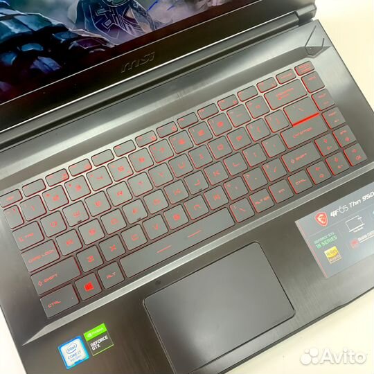 Игровой ноутбук MSI i7/GTX1660TI/16RAM