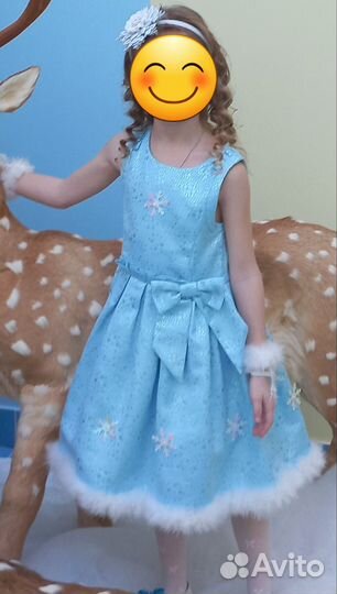 Платье снежинки 122