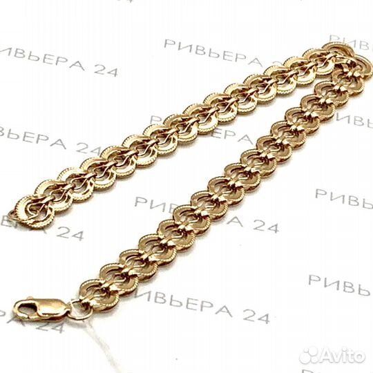 Золотой браслет 585 пробы 5.82 грамм, размер 19см