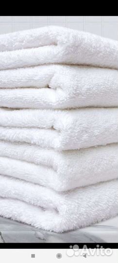 Махровые полотенца новые хлопок белые 70#140