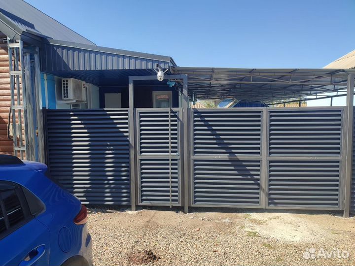 Ворота распашные и калитка