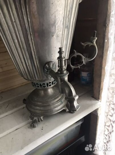 Самовар Баташева на углях, дровах