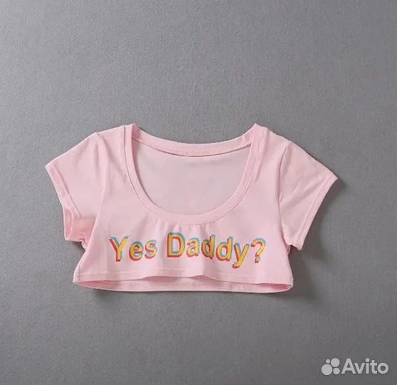 Топ розовый лолита yes daddy
