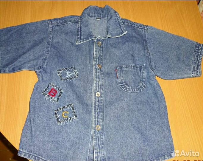 Рубашка джинсовая