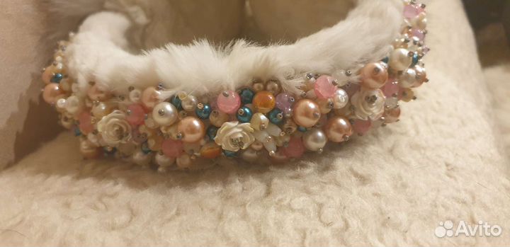 Наушники песцовые ручной работы