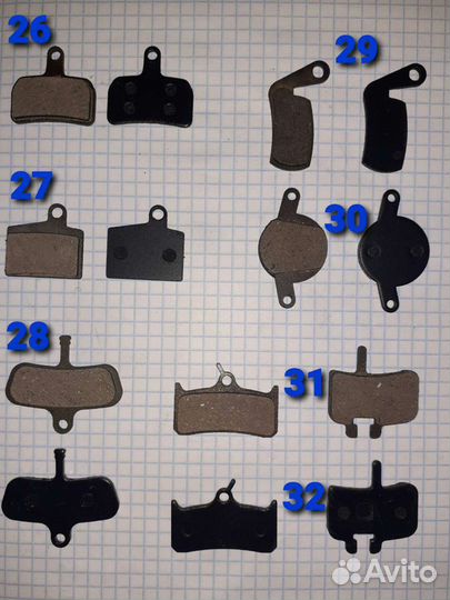 Колодки для велосипедов