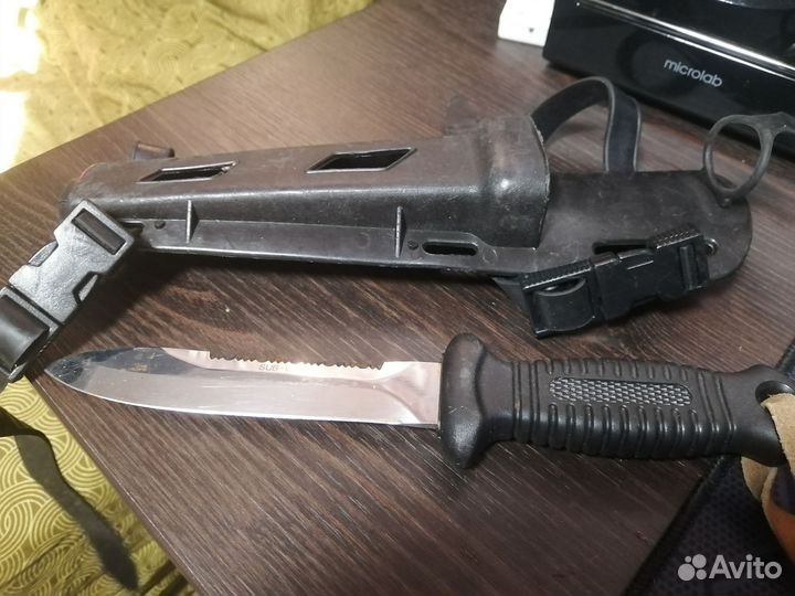 Нож для дайвинга Mac Sub D Chrome - SUB 15 D