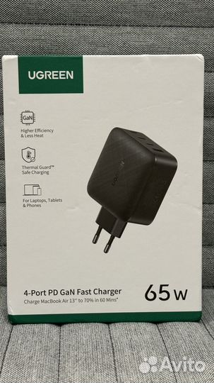 Зарядное устройство Ugreen 65W GaN Type C PD USB