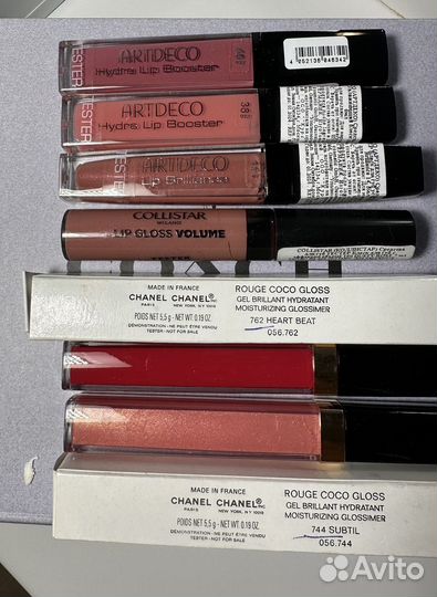 Блески для губ Givenchy, Guelain, Chanel,Collistar