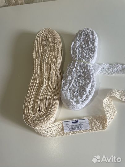 Кружево для рукоделия и творчество новое 10 м