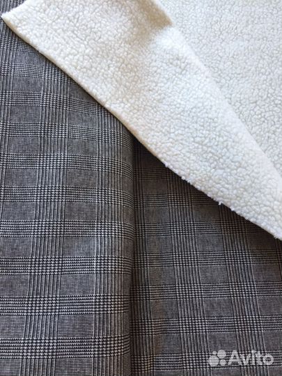 Пальтовая теань с мехом