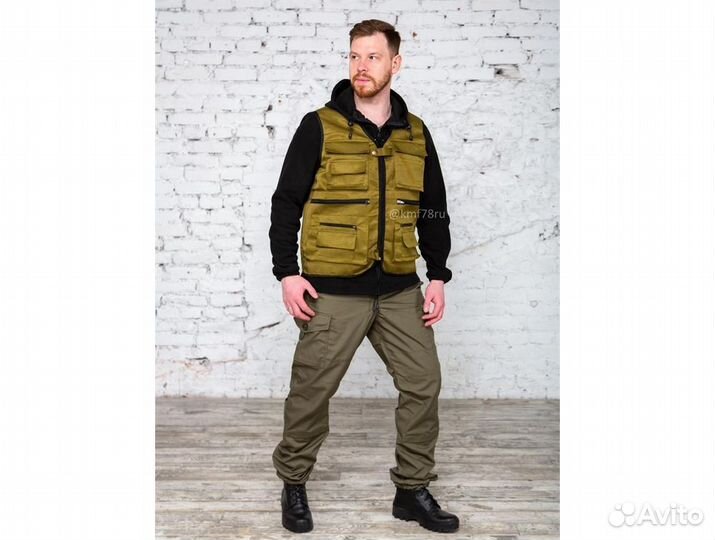 Жилет карго с карманами