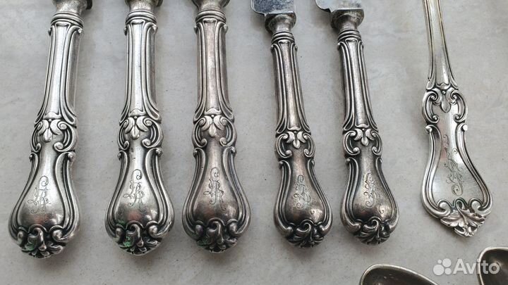 Набор столовых приборов 19 век Россия Морозов