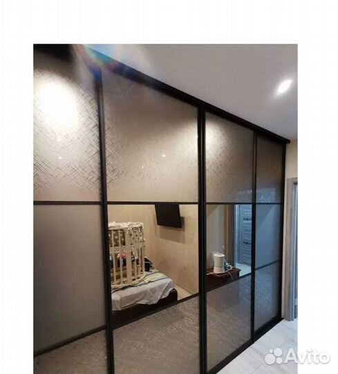 Двери купе зеркальные