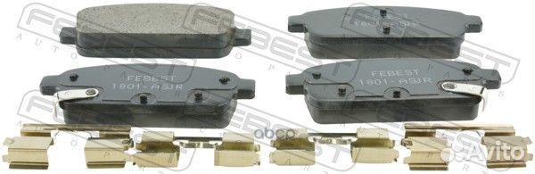 Колодки задние opel astra J 2010-2015 1801-asjr