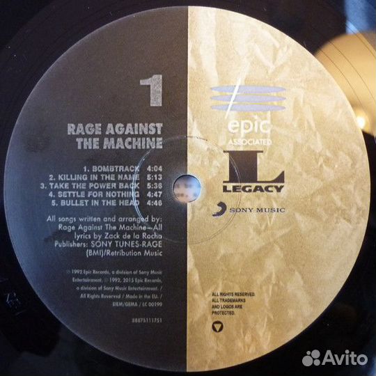 Rage against THE machine/ Vinyl, 12