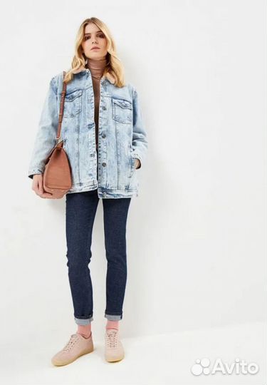 Twinset джинсовая куртка с мехом новая Италия