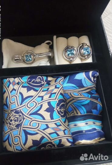 Галстук, запонки, зажим shaik