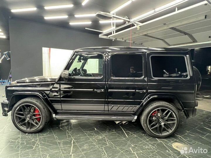 Силовые пороги G-class W463 Black подножки гелик