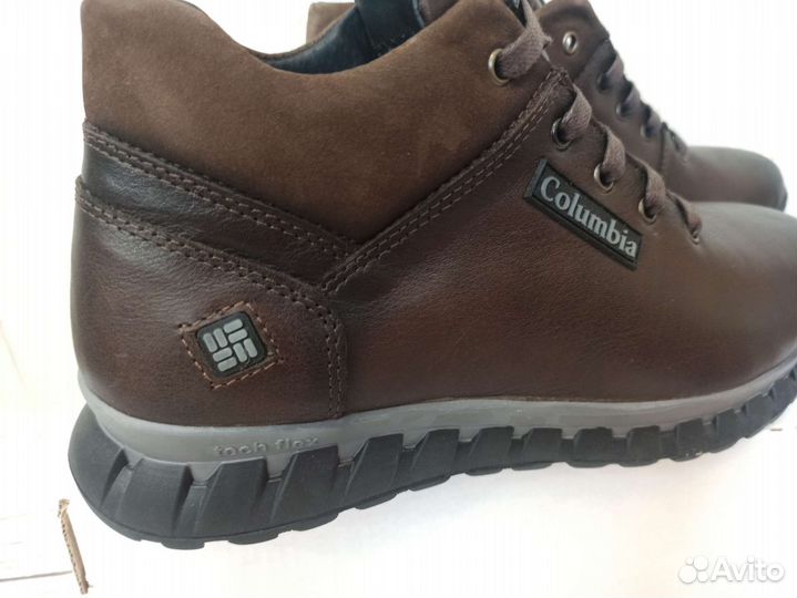 Columbia натуральная кожа на флисе