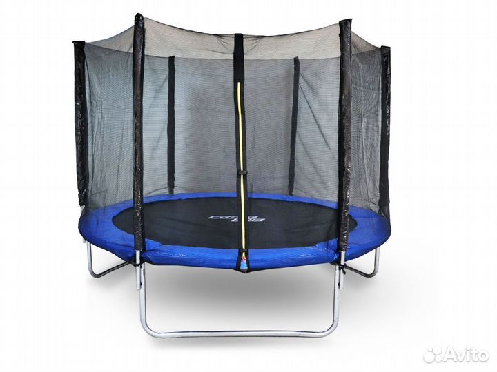 Батут с защитной сеткой, складной D244 см (новый)
