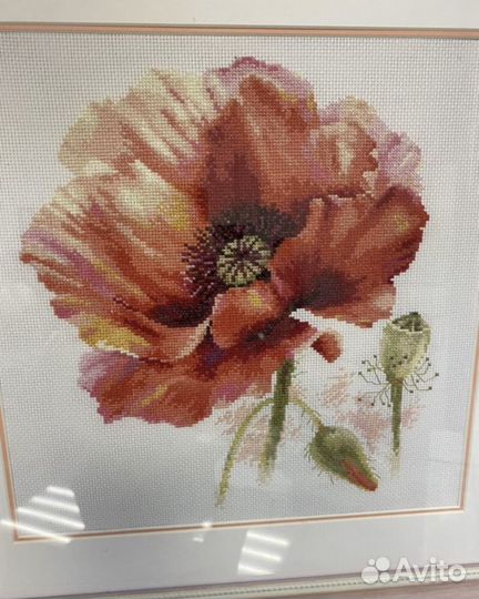 Картина вышитая крестом ручная работа