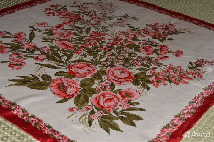 Винтажный шелковый платок Triangle Шанхай шелк