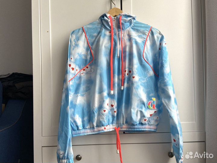 Новая женская ветровка худи с капюшоном 42 xs s