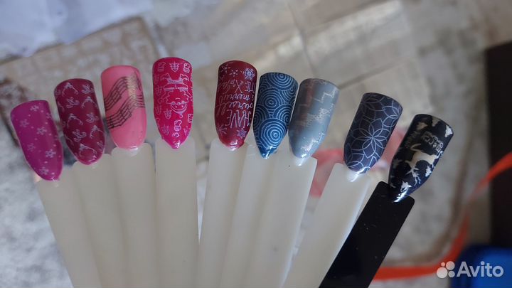 Трафареты для стемпинга, ногти