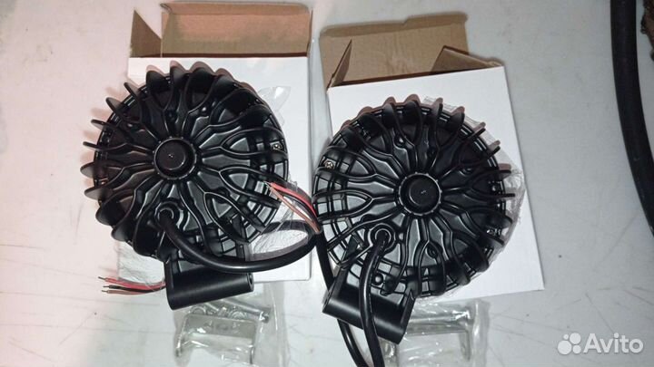 Светодиодные фары 60W с дхо, 2 шт. неослепляющие