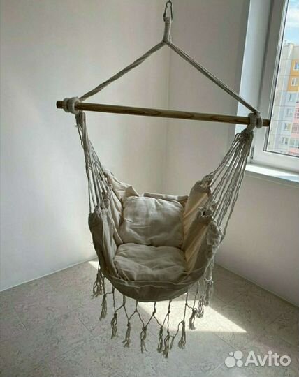 Подвесные садовые качели кресло гамак