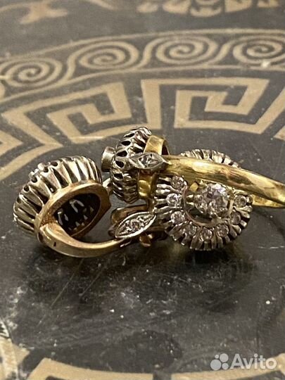 Серьги золотые