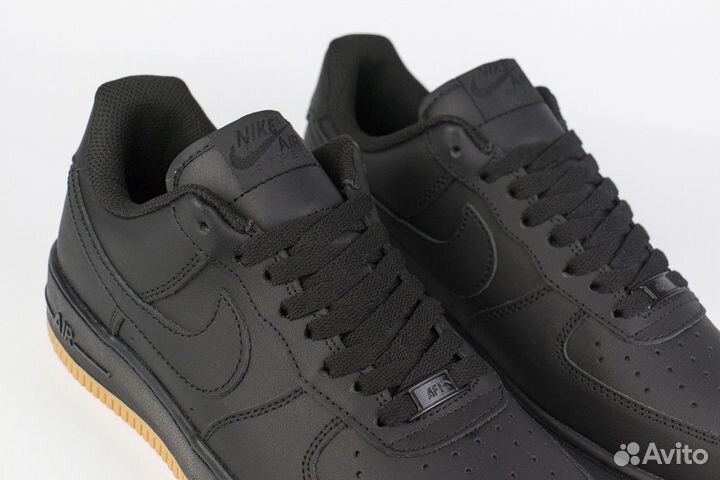 Кроссовки Nike Air Force 1 Low Black / Gum