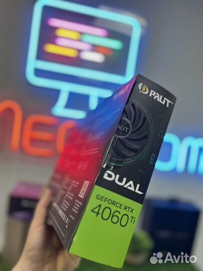 Видеокарта Palit RTX 4060ti Dual 8gb