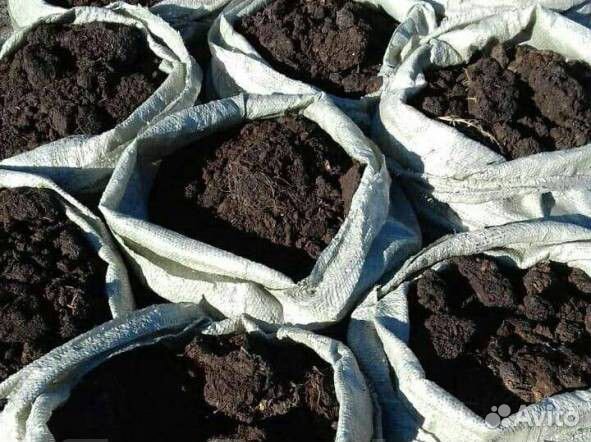 Навоз перегной солома в мешках