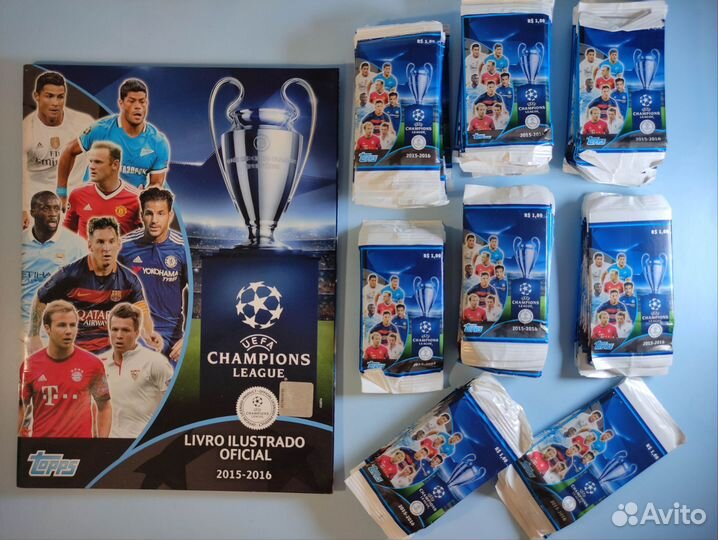 Альбом+100 пакетиков topps лч 2015-2016