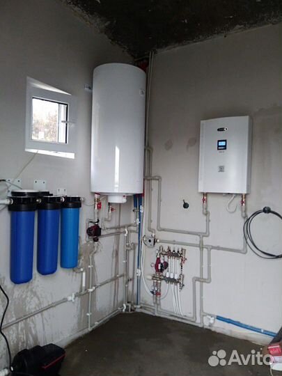 Монтаж отопления, водоснабжения