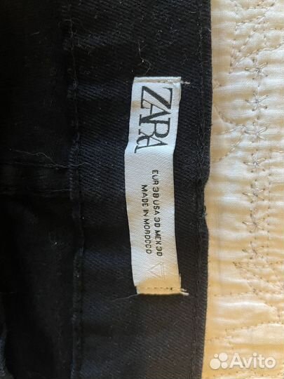 Джинсы zara черные 38