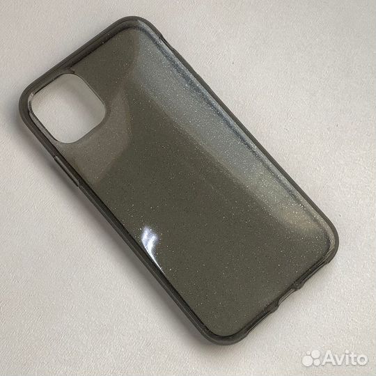Силиконовый чехол на iPhone 11 серый