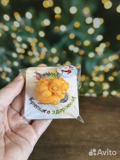 Мыло ручной работы с магнитиком новый год