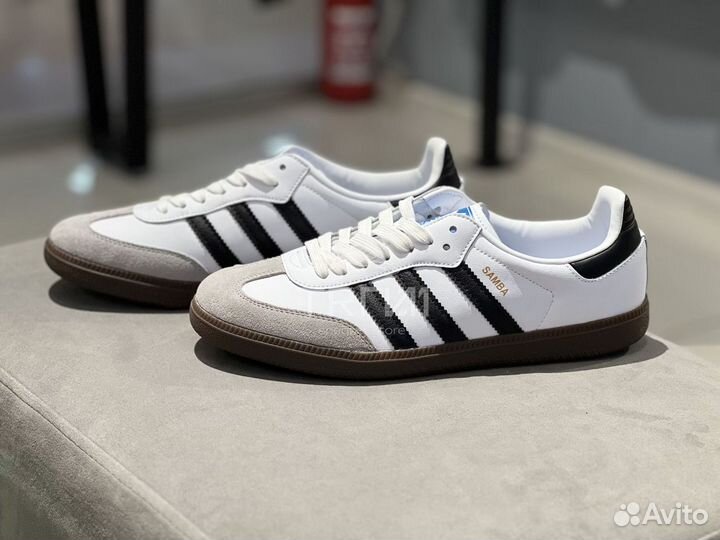 Кроссовки Adidas Samba White Black