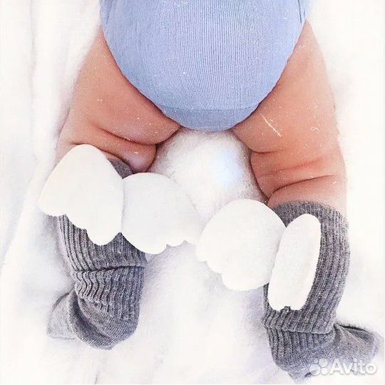 Гольфы с крылышками 1-3 года (новые)