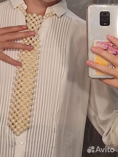 Галстук из бусин