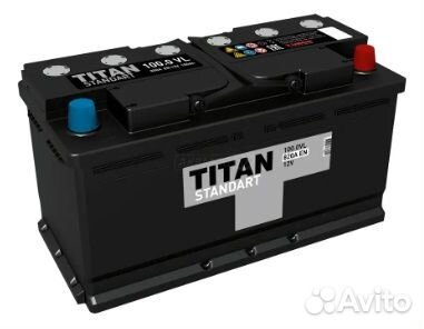 Аккумулятор 100 Ач Titan Standart 820А