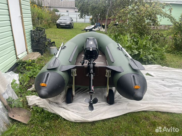 Надувная лодка с мотором 3