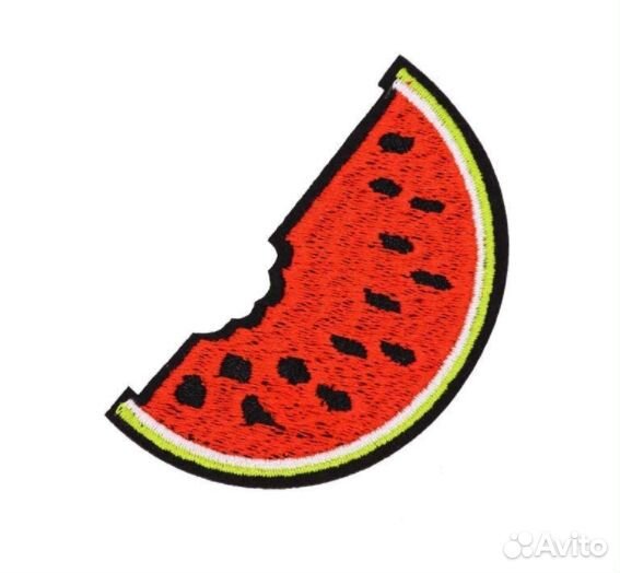 Термонашивка арбуз заплатка декор нашивка