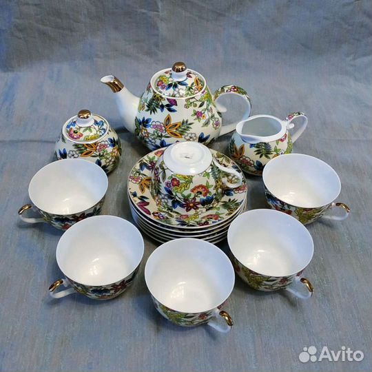 Чайный сервиз костяной фарфор